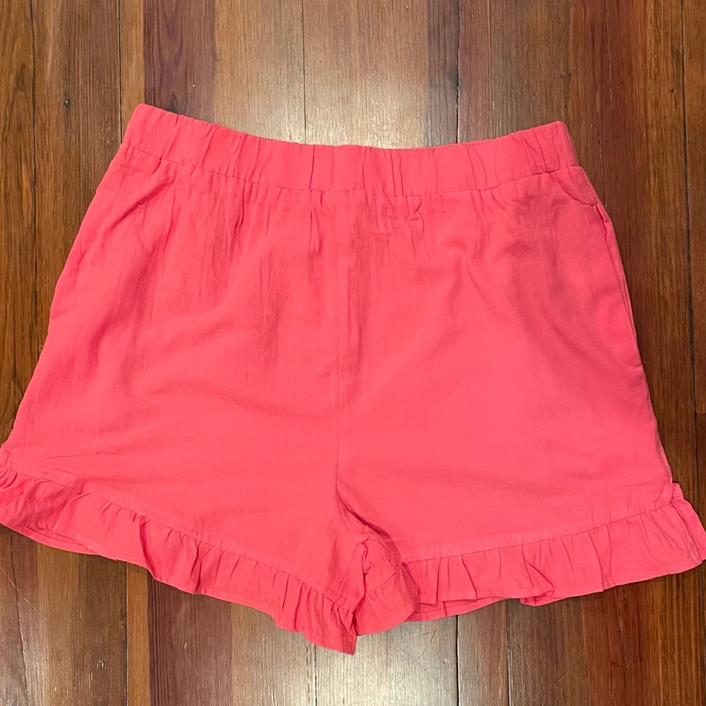 Coral Ruffle Short Set - Picture 4 of 5